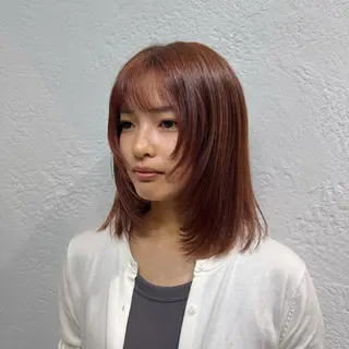 ミディアム フミ美容室GIGI店所属・牲川 愛望のヘアスタイル