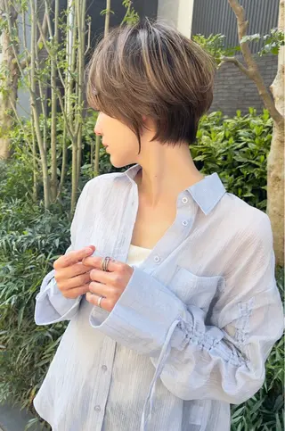 ショート 【似合わせ・レイヤー ・パーマ】海気のヘアスタイル