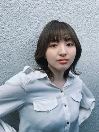 ミディアム カラー ルーツカラー/ デザインカラー/井川のヘアスタイル