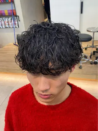 パーマ メンズ 新宿【メンズパーマ】 塩澤太一のヘアスタイル