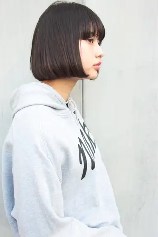 ミディアム gite カワムラナオキのヘアスタイル