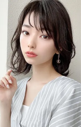 ミディアム Beige＋Rr salon EBISU所属・艶感透明感カラー 🫧たけ🫧のヘアスタイル