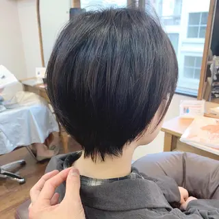 ショート 縮毛矯正/ショート/ レイヤー/畑中正敏のヘアスタイル