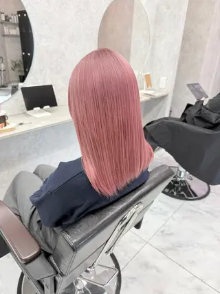 ミディアム カラー 🌺ハイトーン🌺 矢葺 なぎさ🌺🌺のヘアスタイル