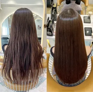 ロング ♥️透明感×抜け感 ベージュ/佑珠♥️のヘアスタイル