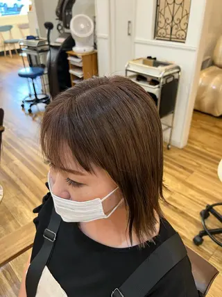 ミディアム カラー 🐰ハイトーンカラー 畠山　渡🐰のヘアスタイル