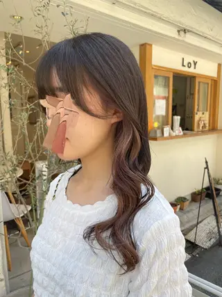 ロング luve heart's And Be minamisemba所属・高嶋 奏音のヘアスタイル