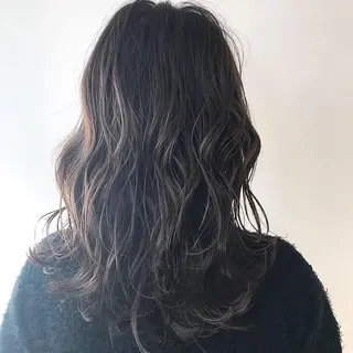 セミロング カラー Lien 深井店のヘアスタイル