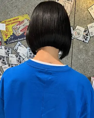 ショート ボブ/ショートボブ/ 岡山駅/別曽遥也のヘアスタイル