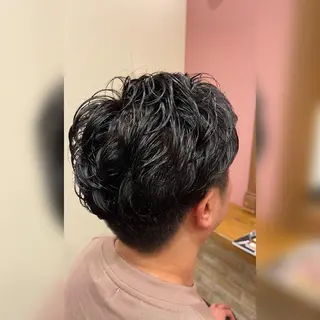 パーマ メンズ 三好 達也のヘアスタイル