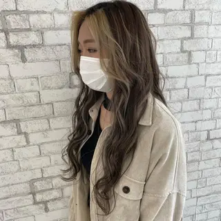 ロング カラー 低ダメージ特化🌱 佐野優斗のヘアスタイル