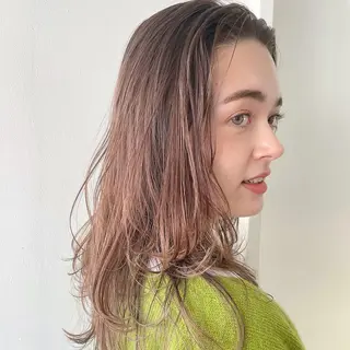 ミディアム カラー パーマ ヘアアレンジ yiye 青山所属・無料カットモデル募集 🌱ひょうがのヘアスタイル