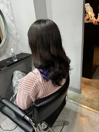 ミディアム 濱川響太レディース カットモデルのヘアスタイル