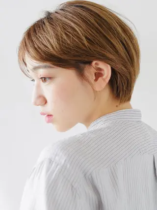 ショート カラー ショートボブ縮毛矯正 髪質改善のプロ山道潤のヘアスタイル