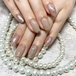 ネイル ゴテゴテ💙ワンホン リオナのネイルデザイン