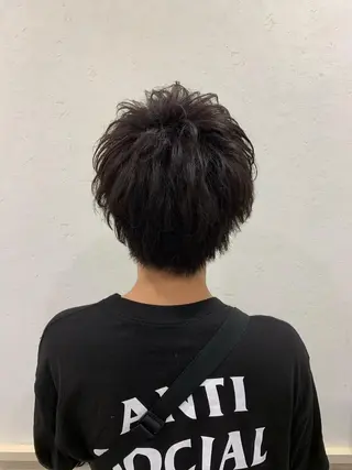 ショート カラー メンズ 岩村 彩音のヘアスタイル