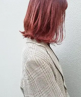 カラー 🙃 透明感カラー/ボブのヘアスタイル