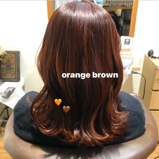 ミディアム カラー nia所属・柔らかブラウン/栄/ tomitaのヘアスタイル