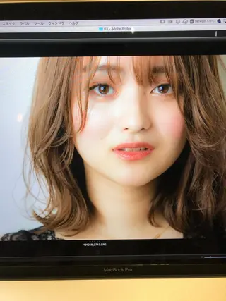 ミディアム 藤川 知也のヘアスタイル