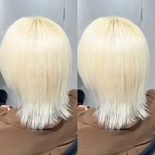 ミディアム カラー 表参道/ハイライト バレイヤージュのヘアスタイル