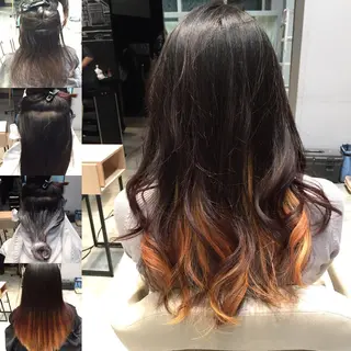 ミディアム セミロング ロング カラー Re:ta KANZOのヘアスタイル