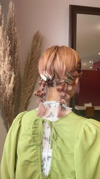 カラー ベージュ/透明感/ 桃子🎀のヘアスタイル