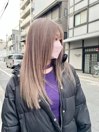 ロング カラー Via officialのヘアスタイル