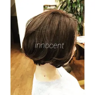 ショート カラー innocent×hairdesign所属・hamada ikumiのヘアスタイル