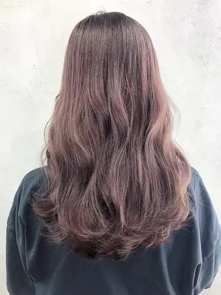 セミロング カラー ヘアアレンジ パーマ ITbyALBUM 中野店のヘアスタイル