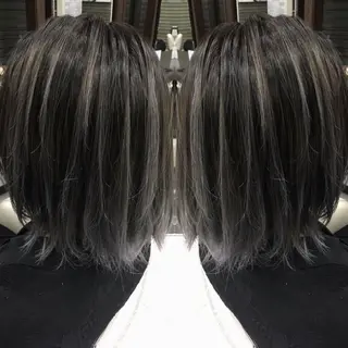 ミディアム カラー 寺内 紳悟のヘアスタイル