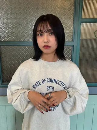 ミディアム カラー little garden/樹里のヘアスタイル