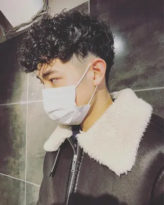 パーマ ヘアアレンジ メンズ ainico+所属・メンズ特化✂️栗原 侑也のヘアスタイル