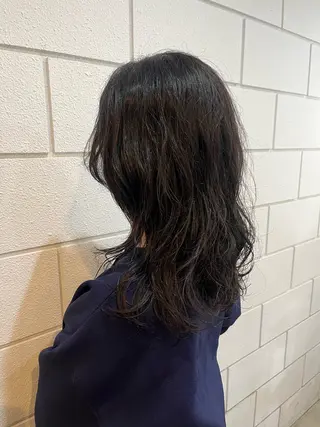 セミロング パーマ 小沼采唯👧🏼 海好きオヌちゃんのヘアスタイル