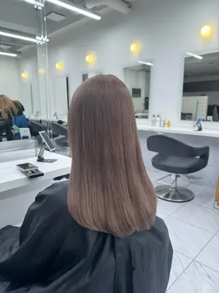 ミディアム カラー ヘアアレンジ Over hair所属・Over hair_ misakiのヘアスタイル