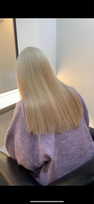 ロング カラー 落合希 Olivebeigeのヘアスタイル