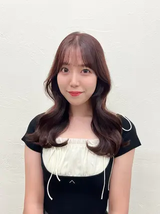 ミディアム カラー ヘアアレンジ i.+omotesando所属・🪞レイヤー/暖色カ ラー🧸mai🎀のヘアスタイル