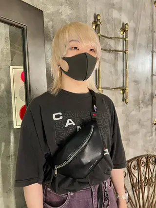 ミディアム カラー haco＋所属・圧倒的デザイン力 店長🎨RENAのヘアスタイル