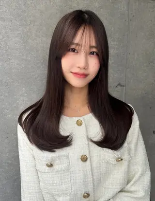 ロング レイヤー/顔周り /ボブ/銀座/サラのヘアスタイル