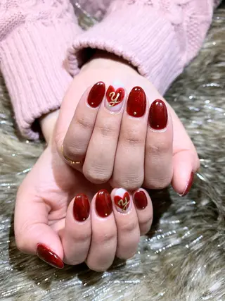 ネイル 🌙都岡 ムーンネイルのネイルデザイン