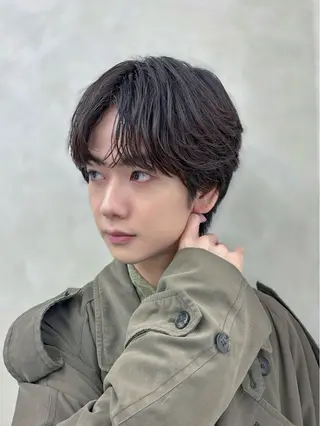 ショート パーマ メンズ k.e.y銀座店所属・安藤幹人 メンズカット/パーマのヘアスタイル