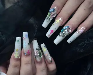 ネイル By moonネイル 🌷ワンホン/韓国風のネイルデザイン