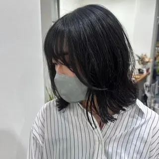 ミディアム カラー ミルクティーベージュ 近鉄奈良駅　向田のヘアスタイル