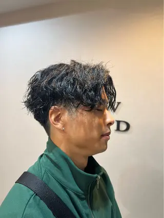 ショート パーマ メンズ SHION men's permのヘアスタイル
