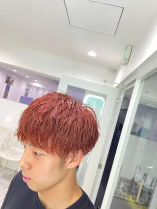 ショート カラー ヘアアレンジ メンズ 艶カラー の達人のヘアスタイル