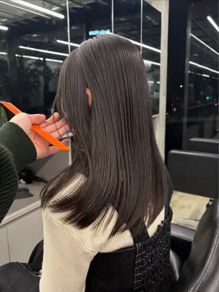 セミロング カラー 村田 りょうやのヘアスタイル