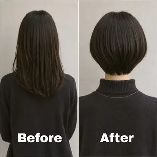 ショート カラー 🫧 清水優 /広がらないボブ🫧のヘアスタイル