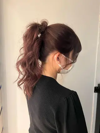 セミロング カラー パーマ ヘアアレンジ 🎨カラー満足度 500%💫ヅル💫のヘアスタイル