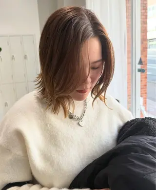 ショート カラー カラー/髪質改善 レイヤー/vagueのヘアスタイル