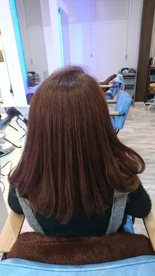 セミロング カラー 中嶌 健一のヘアスタイル