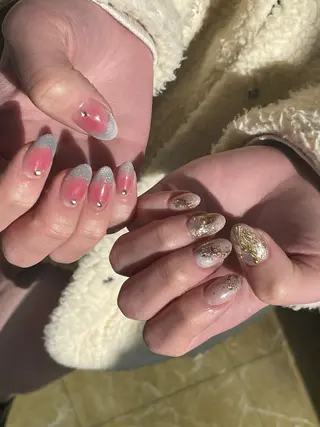 セミロング ネイル m kaori𓃟のネイルデザイン